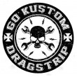 Dragstrip Clothing Go Kustom Mens Baseball Top